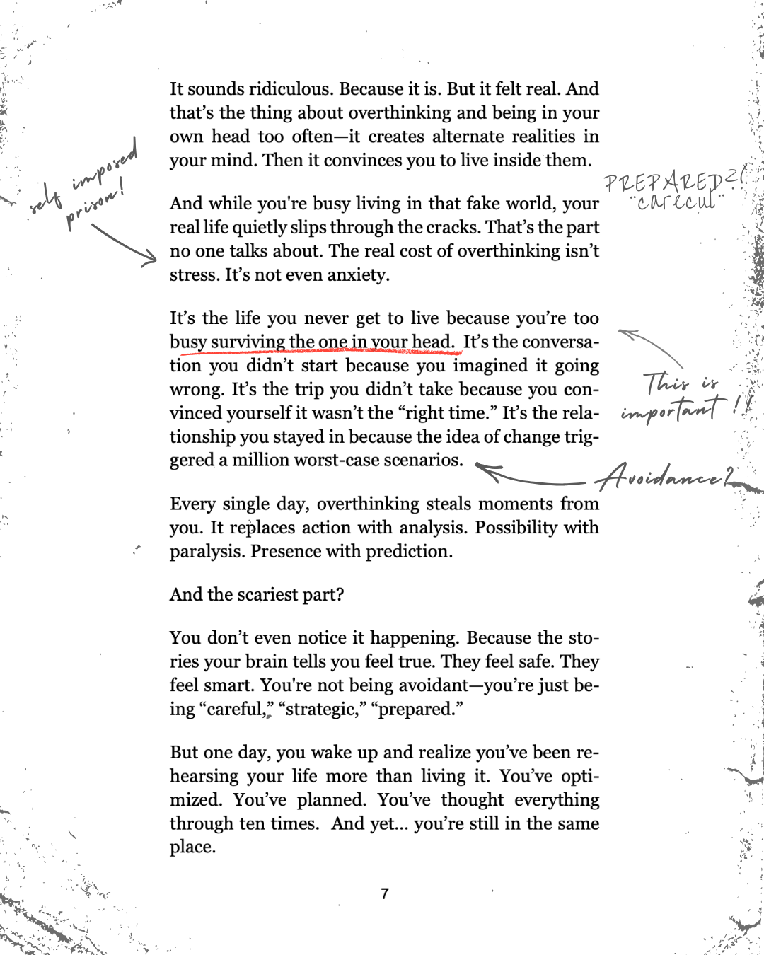 A page from the manuscript with handwritten margin annotations